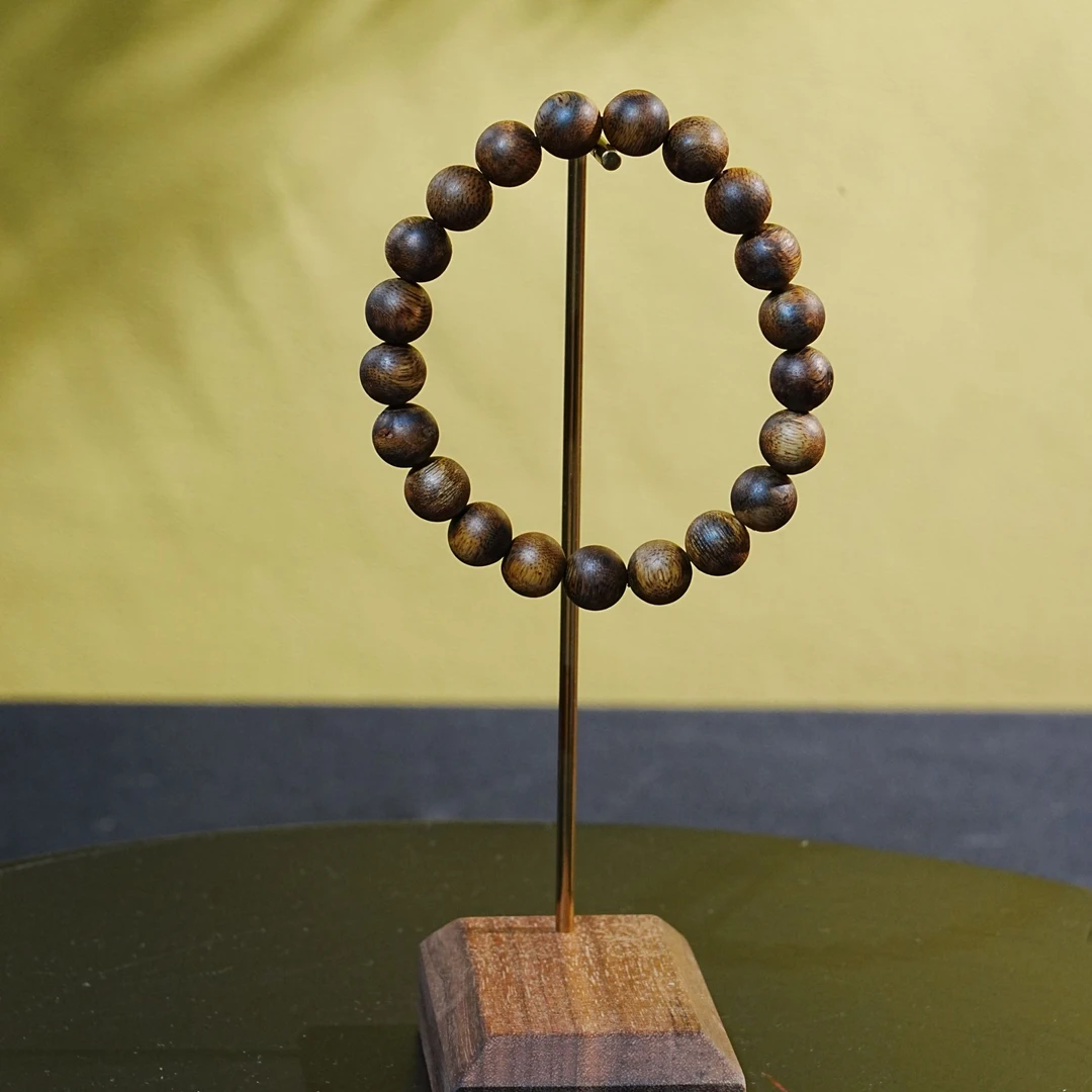 金三角软丝蜜结老料沉香手串 1.0cm 6.44g 250917024 A