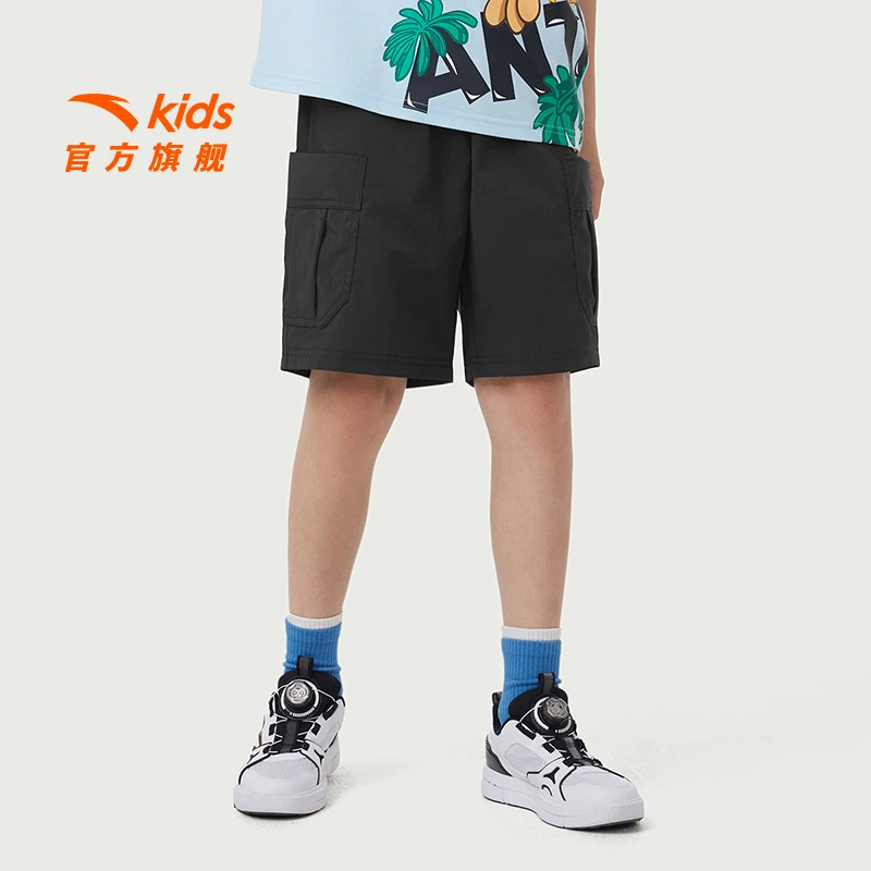 安踏儿童男大童2025夏季新款透气舒适户外速干短裤潮/352528510