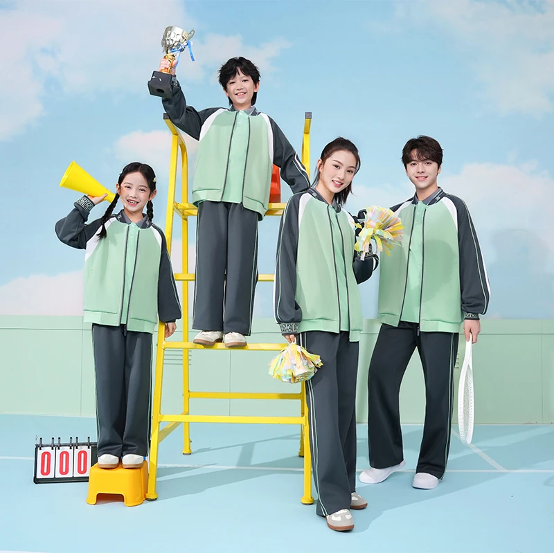 赣州市新款中小学统一春秋校服套装指定面料春夏秋冬四季校服套装