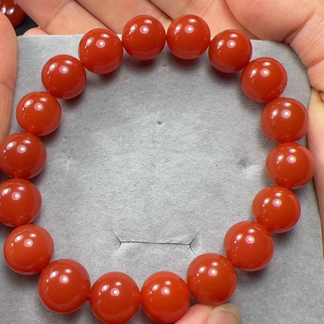 南红玛瑙手串未镶嵌白*水