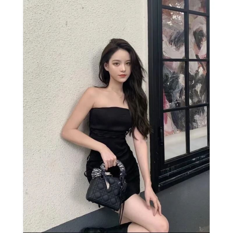 95新 DIOR/迪奥 展会外场！磨砂黑三格戴妃包 17cm