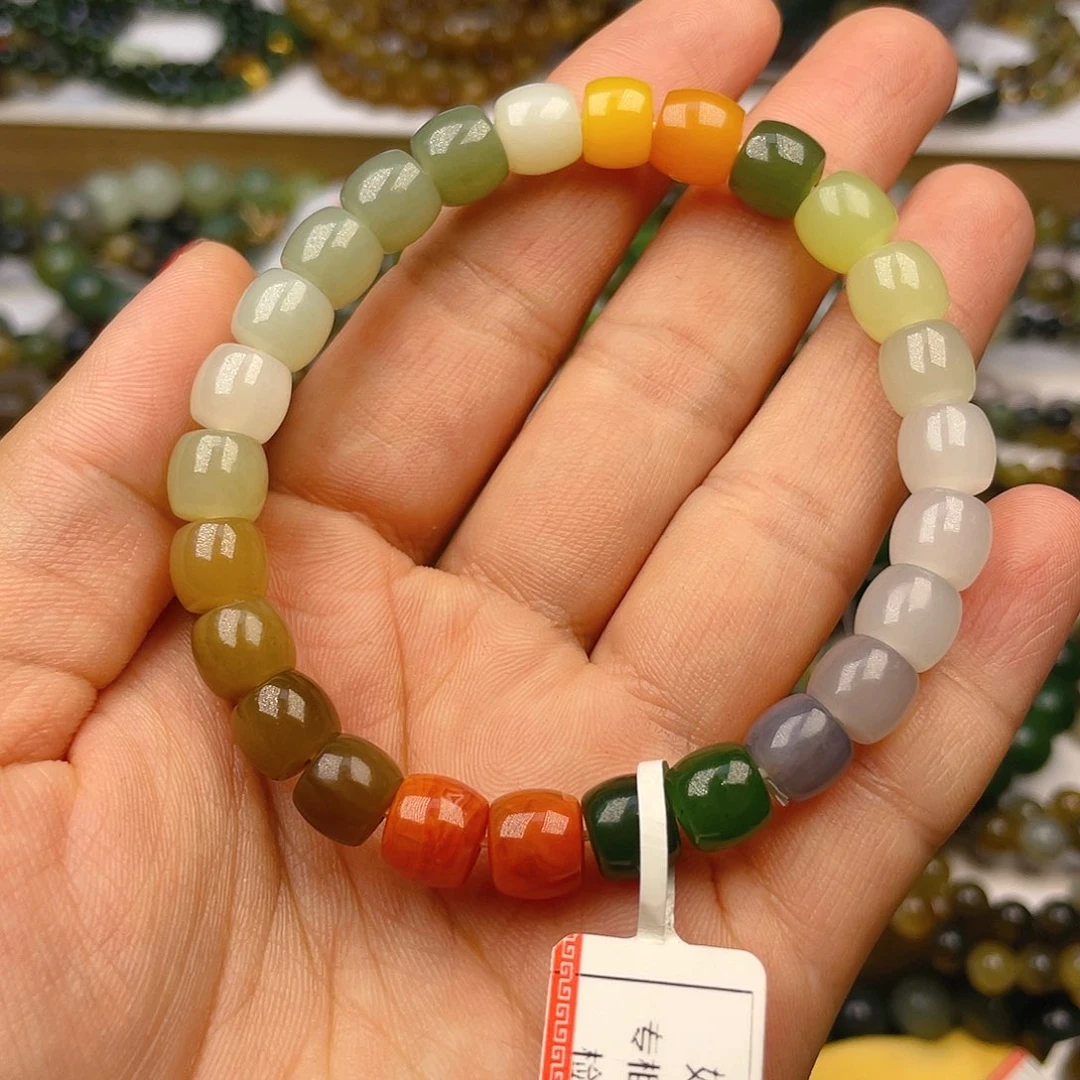 和田玉手串卡8未镶嵌