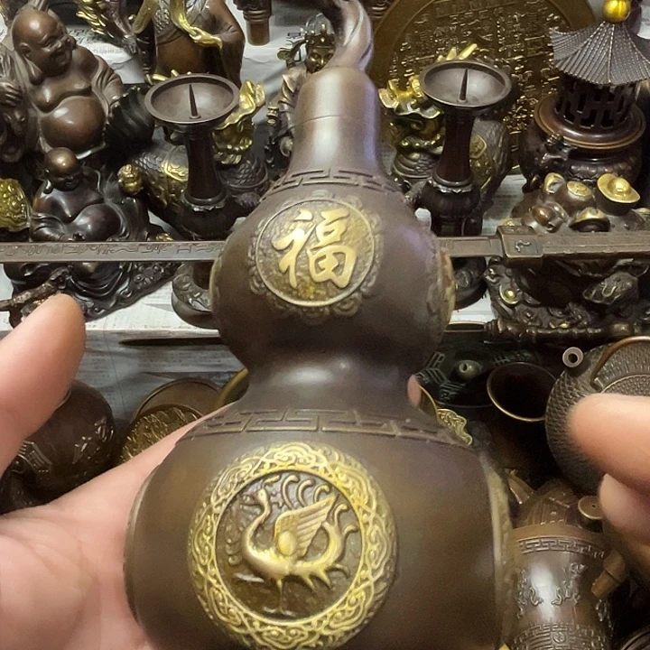 顺顺利利，铜器摆件