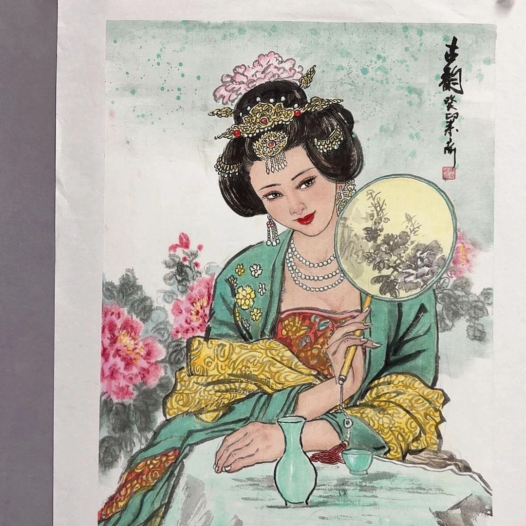 国画亲笔手绘放心去藏