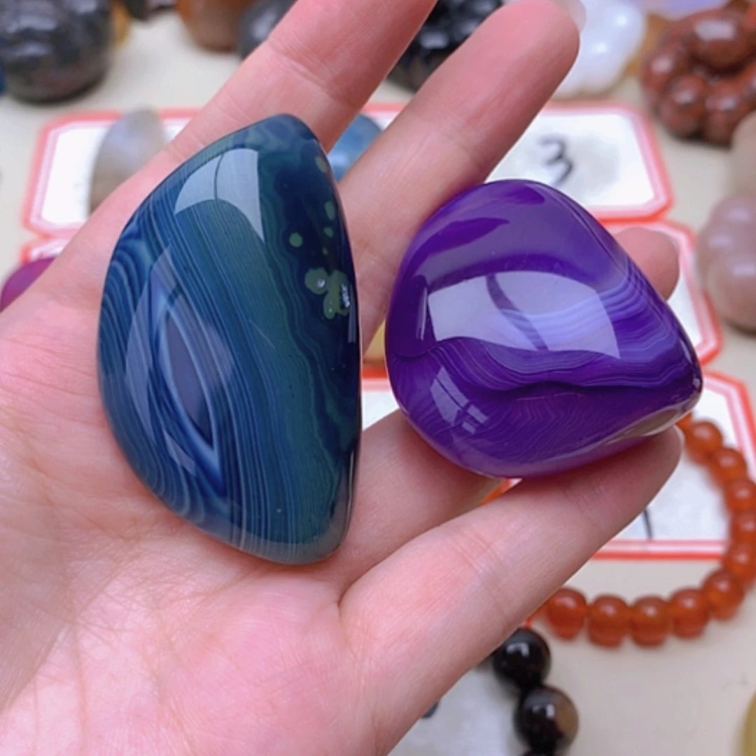 【闪购商品】未镶嵌玛瑙/玉髓珠宝半成品红*