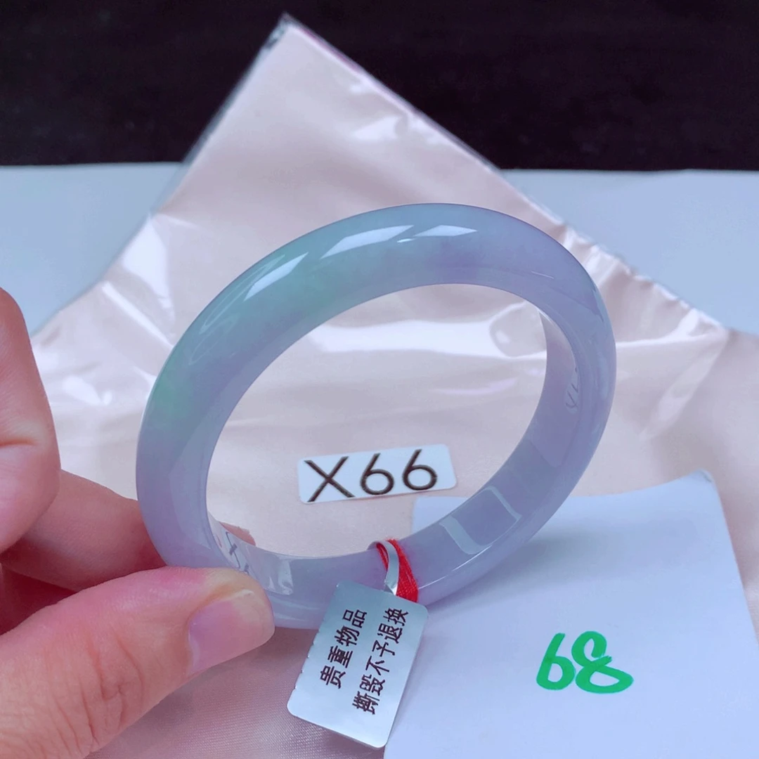 未镶嵌手镯翡翠缅甸天然A货翡翠手镯57.8