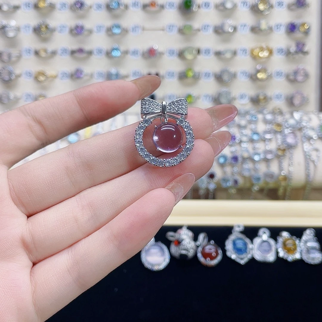 三***金银S925镶嵌颈饰紫晶