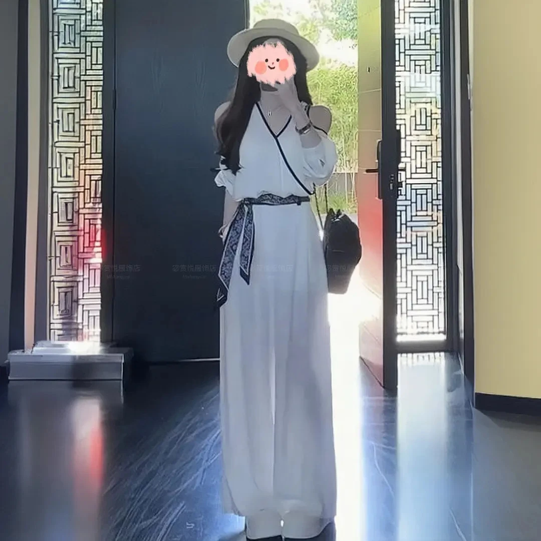 2025早秋新款气质知性风时尚设计感舒适上衣修身显瘦休闲裤套装女