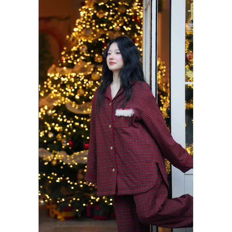 【海琴内衣专属】242-078 朵朵可可女24秋冬家居服套装