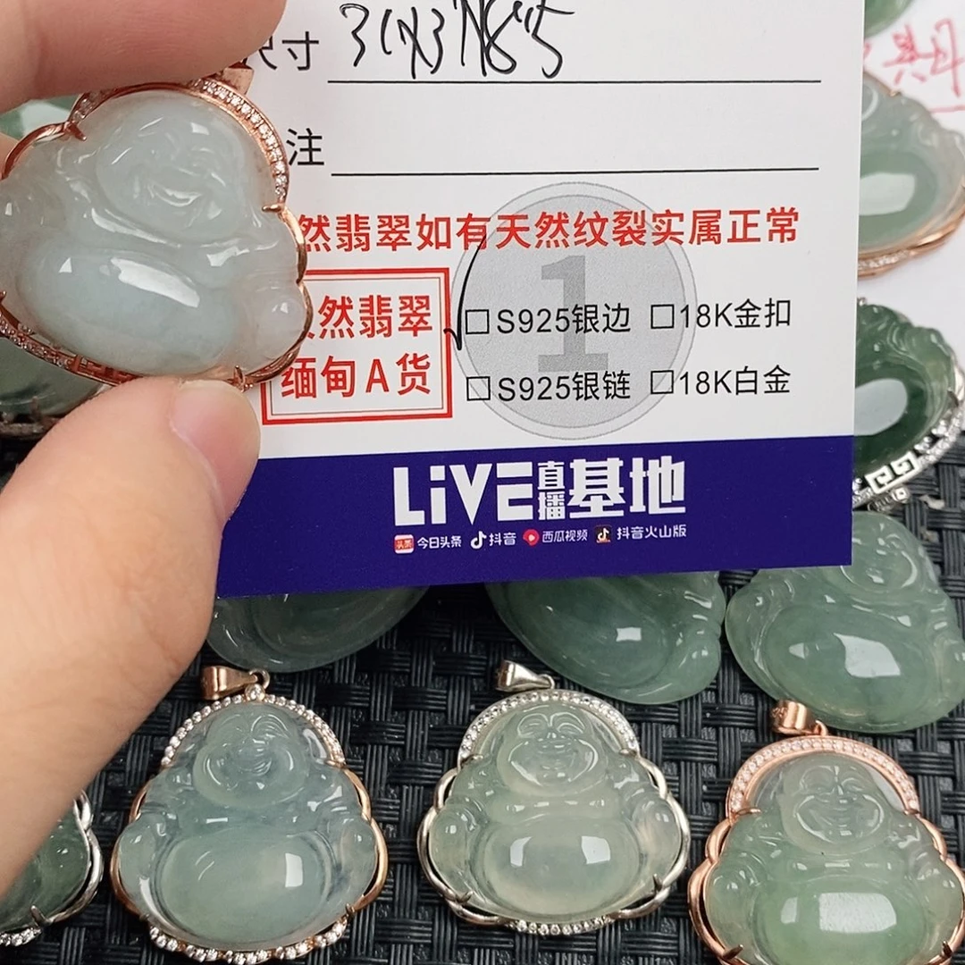 翡翠银S925镶嵌颈饰