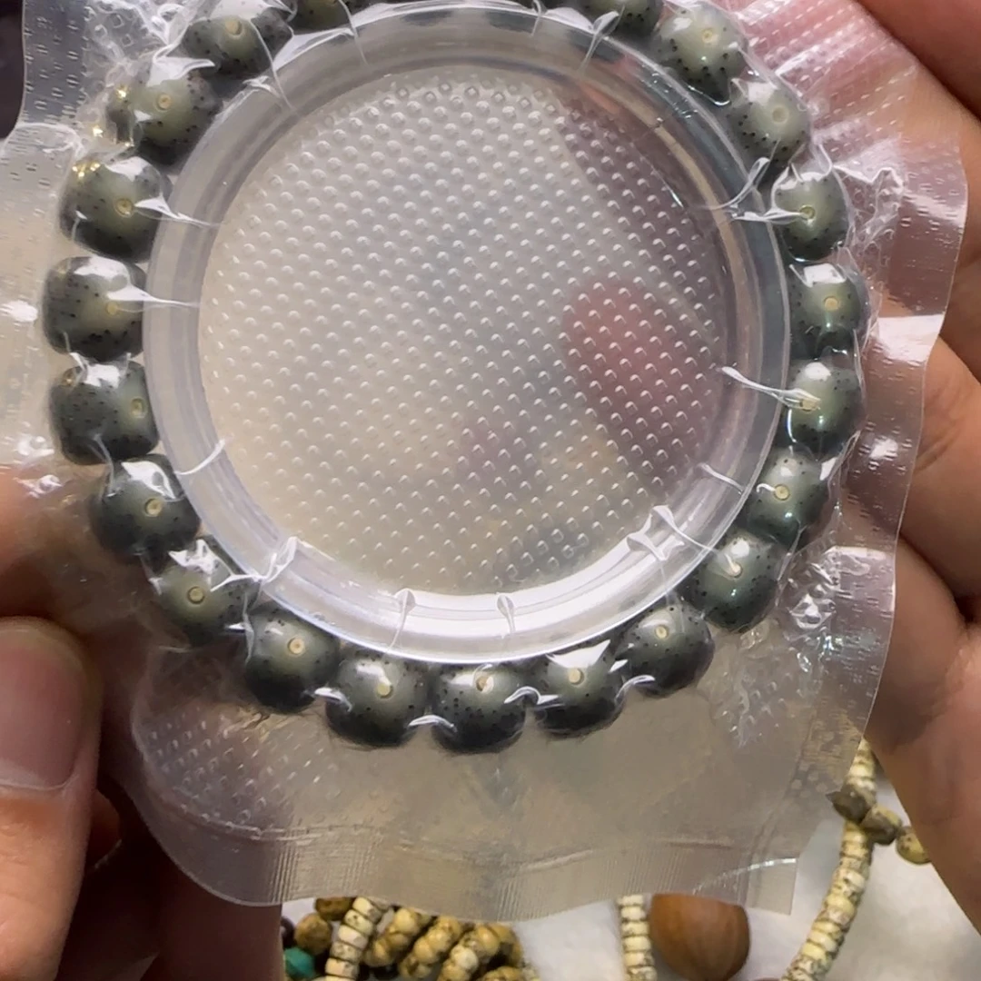 星月菩提手串绿冰双留白02