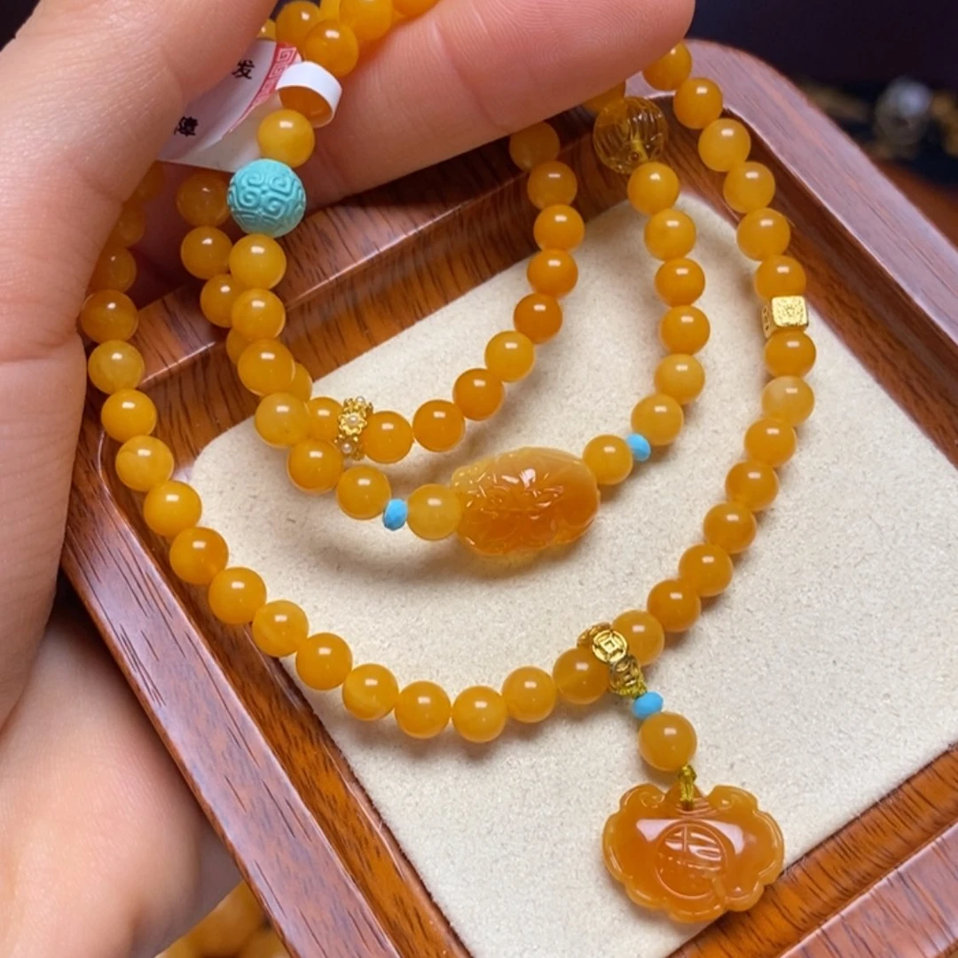 【闪购商品】蜜蜡手链未镶嵌手串