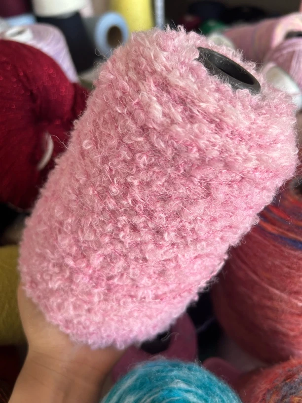 福利柔软亲肤马海圈圈纱手工编织毛线