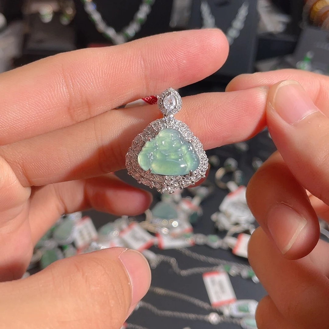 翡翠未镶嵌吊坠(不含链)