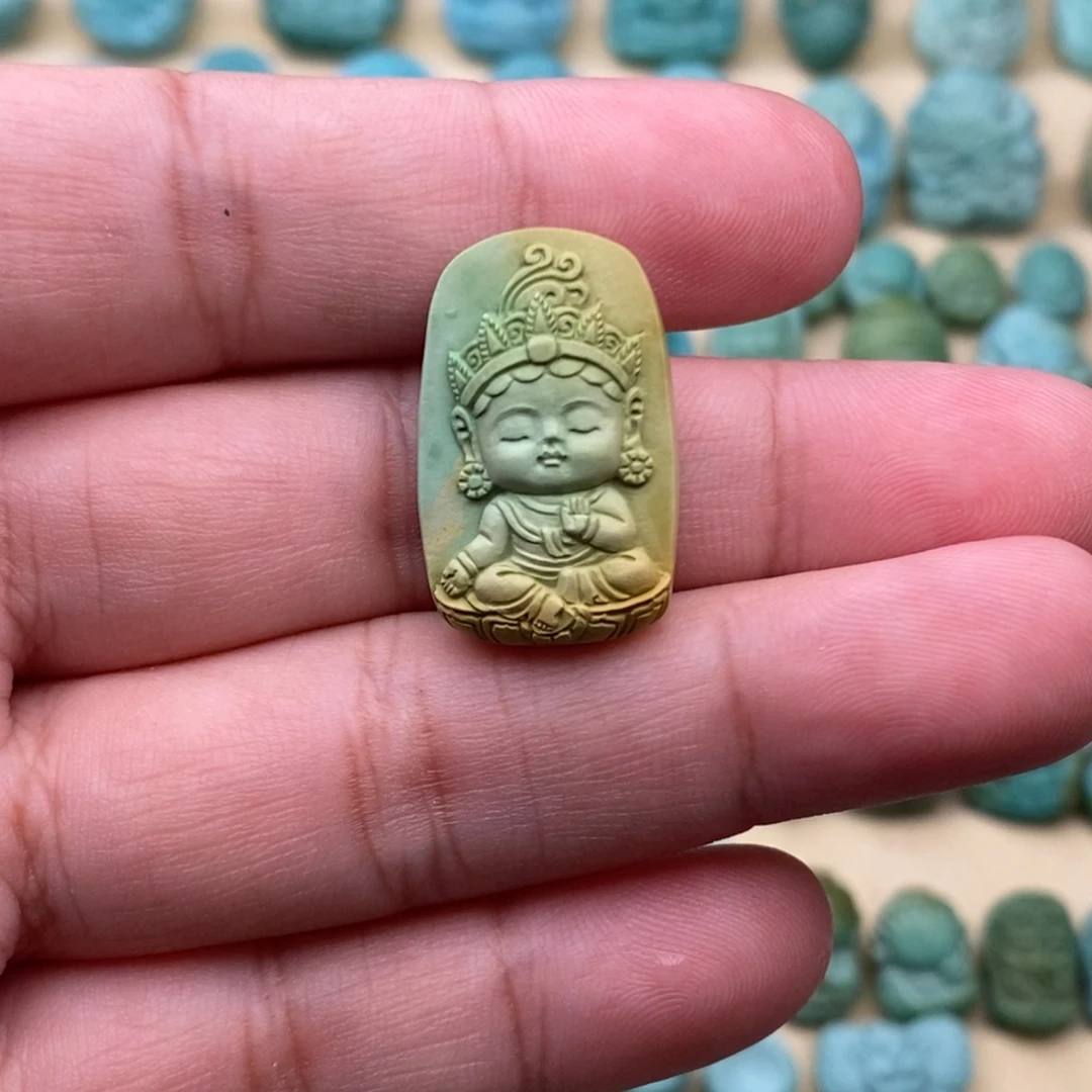 未镶嵌绿松石吊坠(不含链)