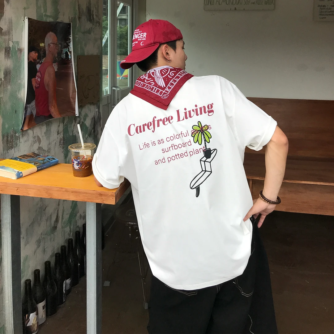 Holocene印花运动宽松短袖夏日穿搭凉感百搭高街情侣T恤N1500