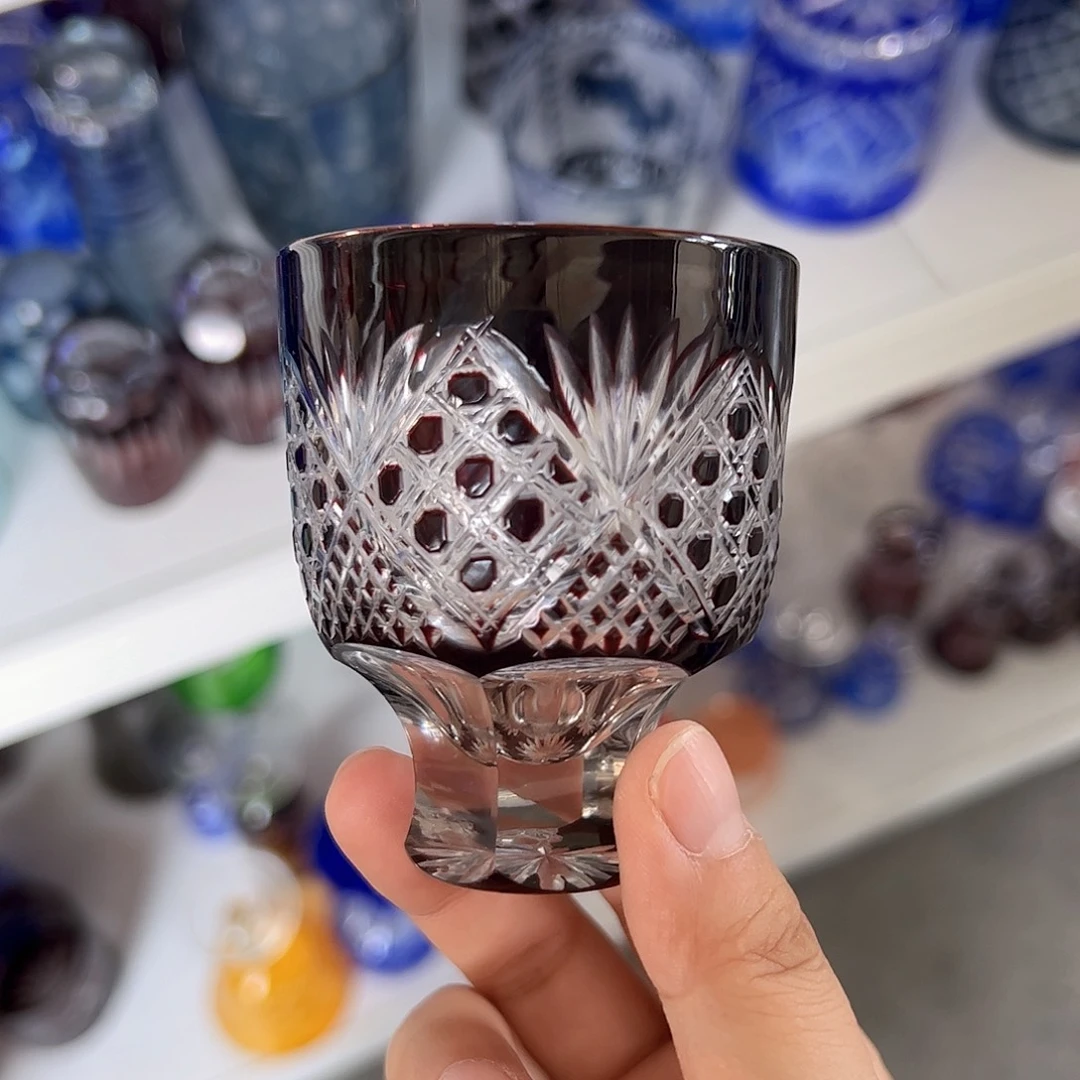 水晶玻璃平底款微瑕一个