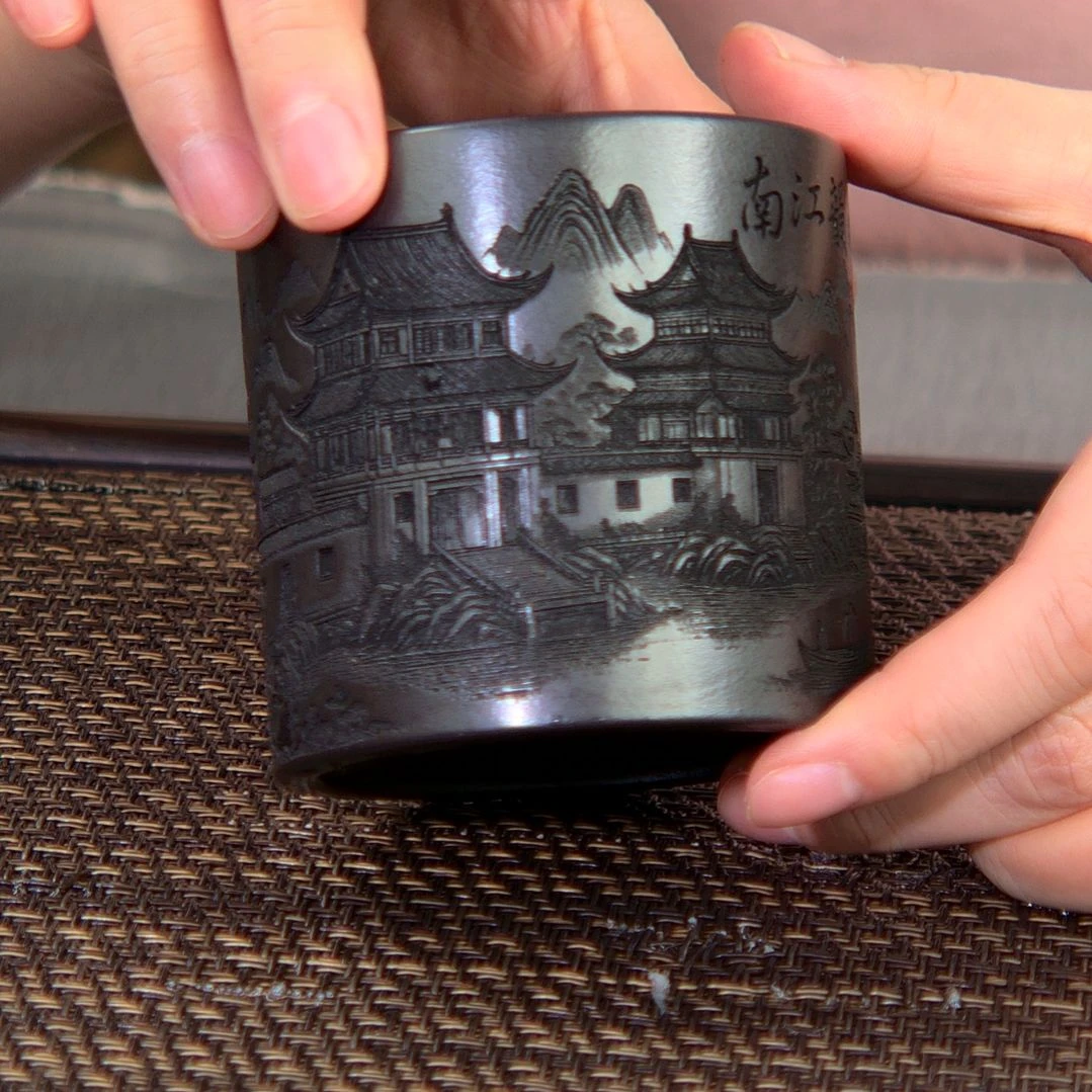 茶杯紫砂高货放漏