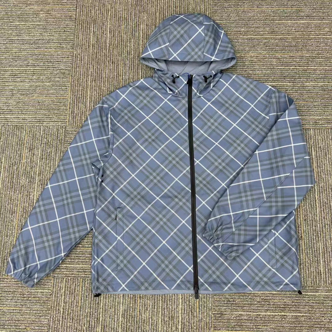 【甲哥】巴老师爱穿的男士双面蓝色连帽外套