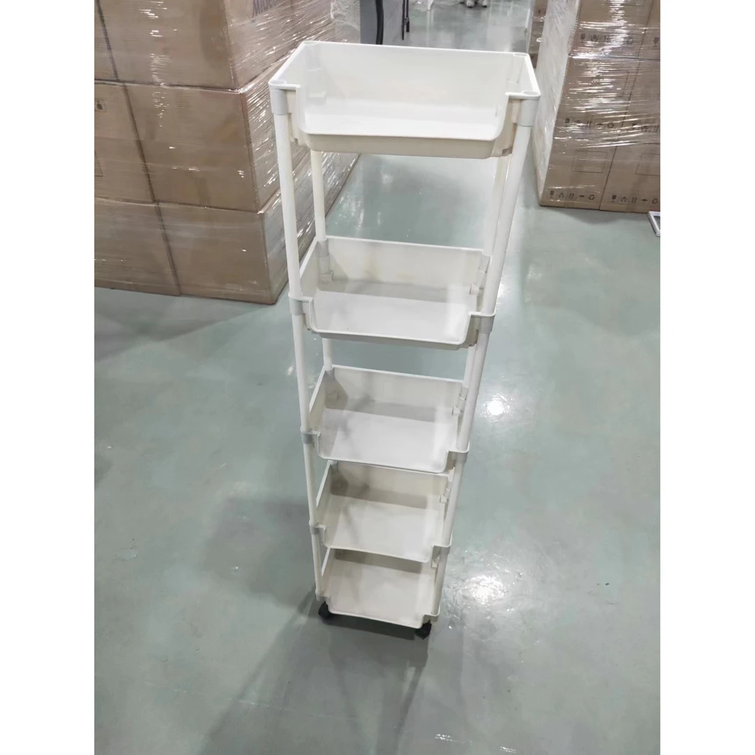 N加厚款书架置物架多层带轮客厅卧室5层书架