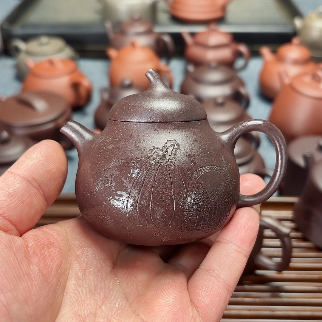 紫砂茶壶全手工茄瓜