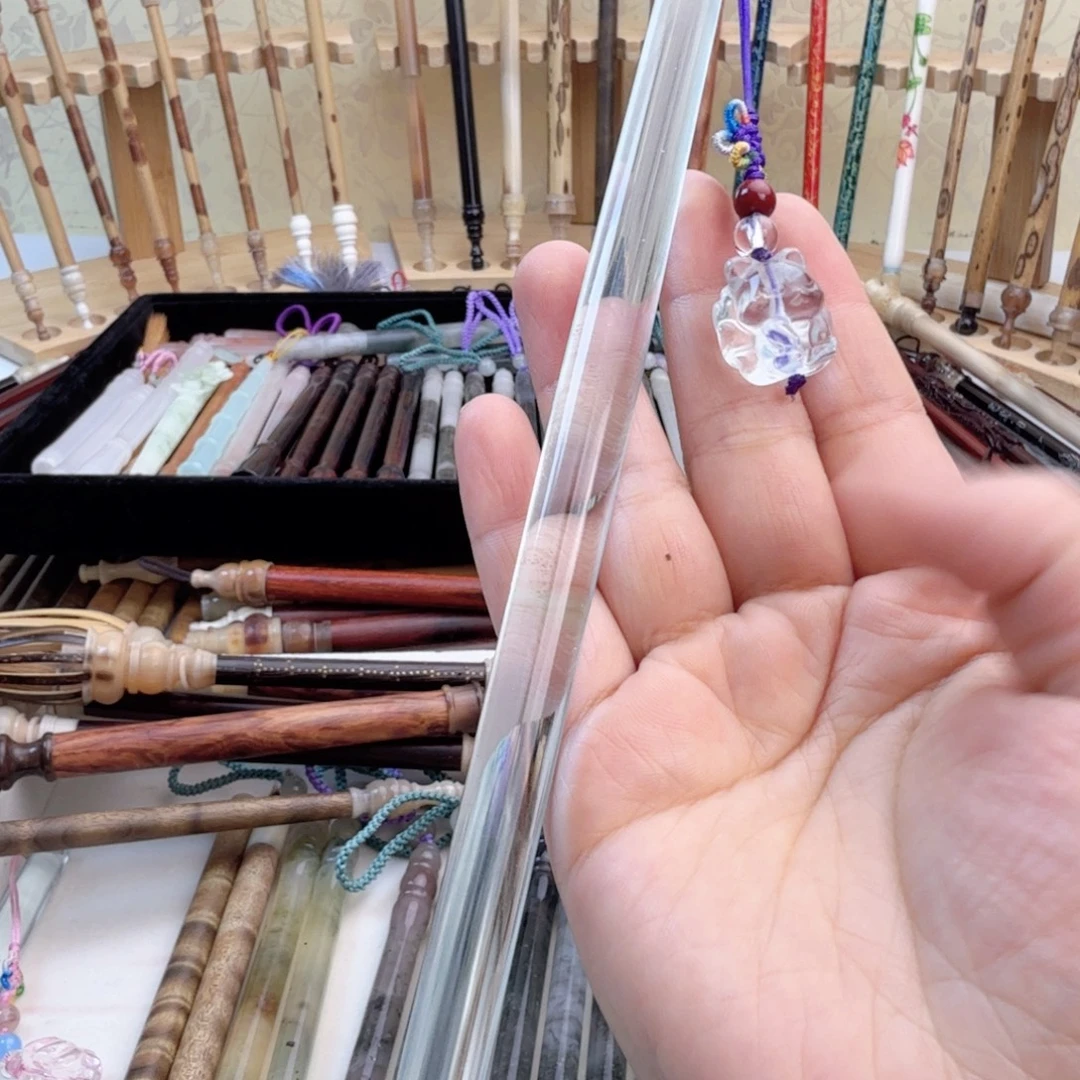 水晶➕纯毛料小楷一支