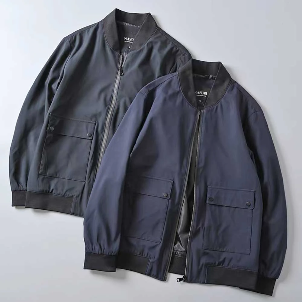 简约立领拉链男秋季棒球领通勤风常规夹克百搭休闲飞行服外套