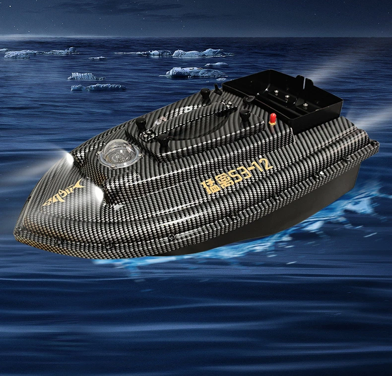 猛禽s3-12碳纤维升级24点彩屏款定位拉网拉网遥控船功能打窝船