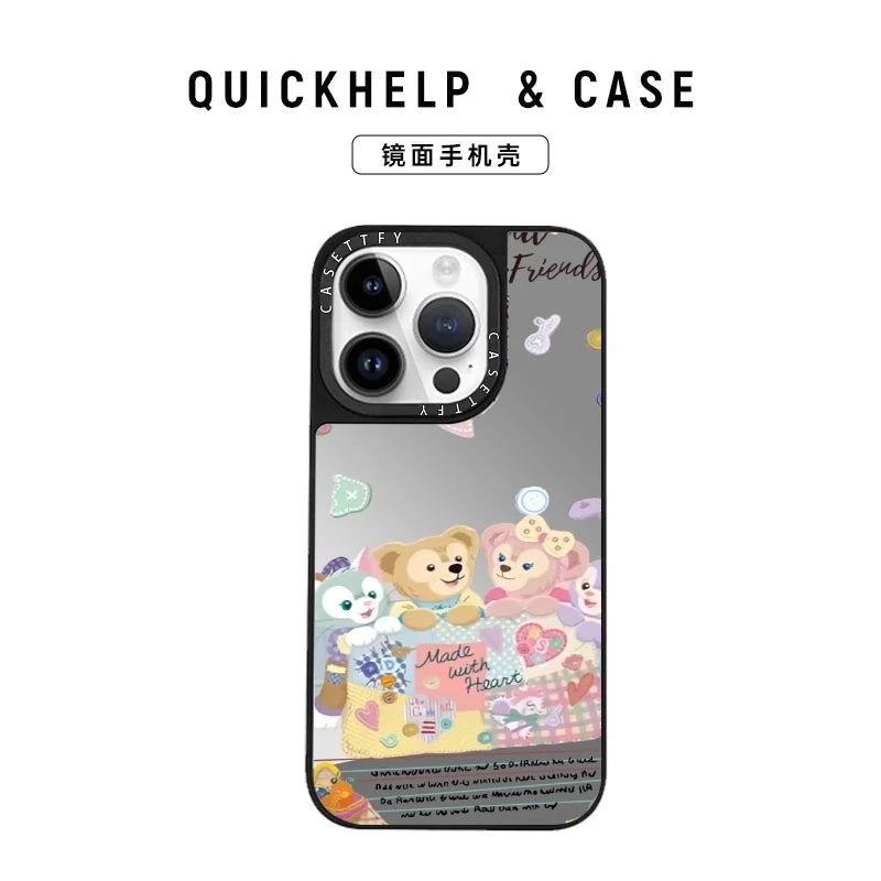 满屏星黛露适用苹果16手机壳13保护壳苹果iPhone15补妆镜14卡通12