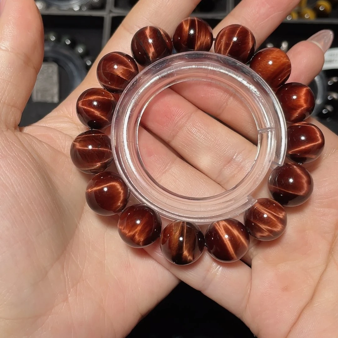 鬼***车木变石（虎睛石）未镶嵌手链