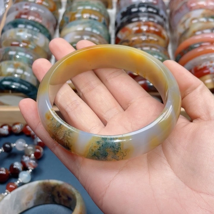 【闪购商品】玛瑙/玉髓手镯未镶嵌源*