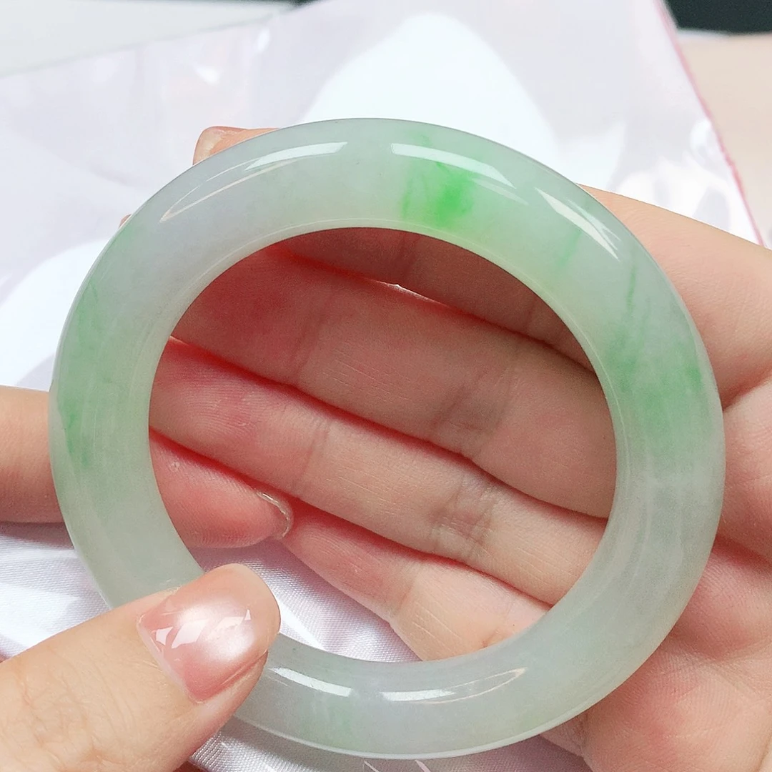 翡翠未镶嵌手镯抖音258