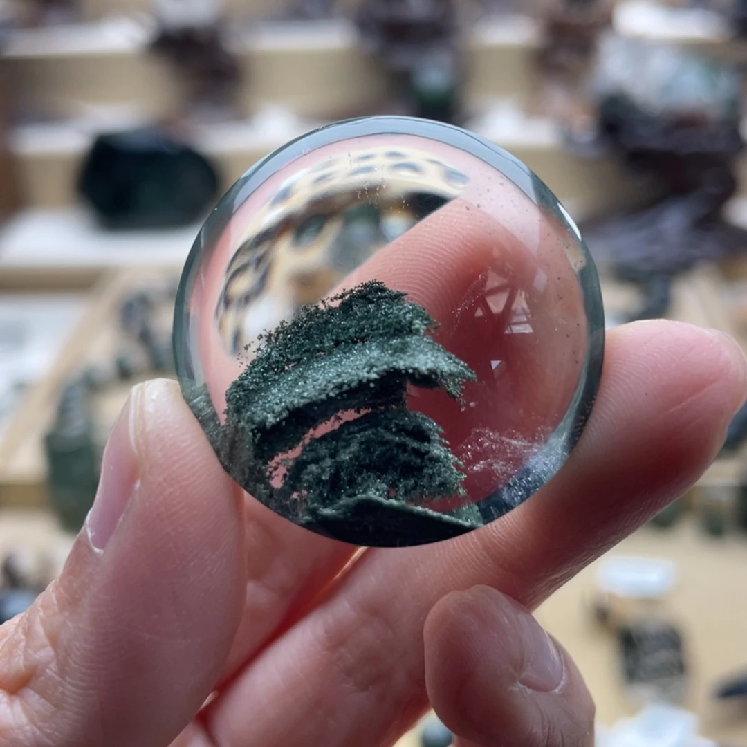 未镶嵌水晶颈饰绿幽灵吊坠