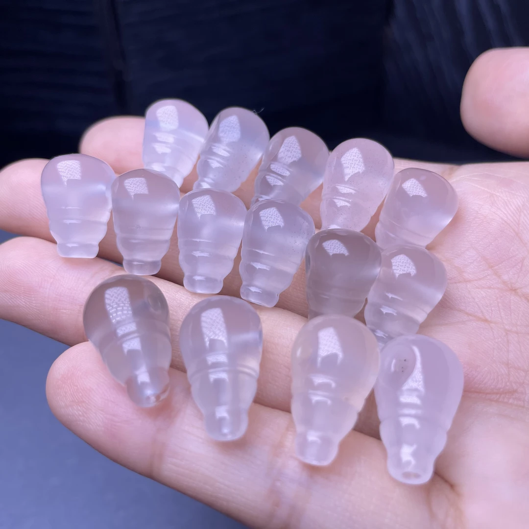 天然保山南红荔枝冻冰飘小三通9-12mm【多样性发其一】扩孔备注订单