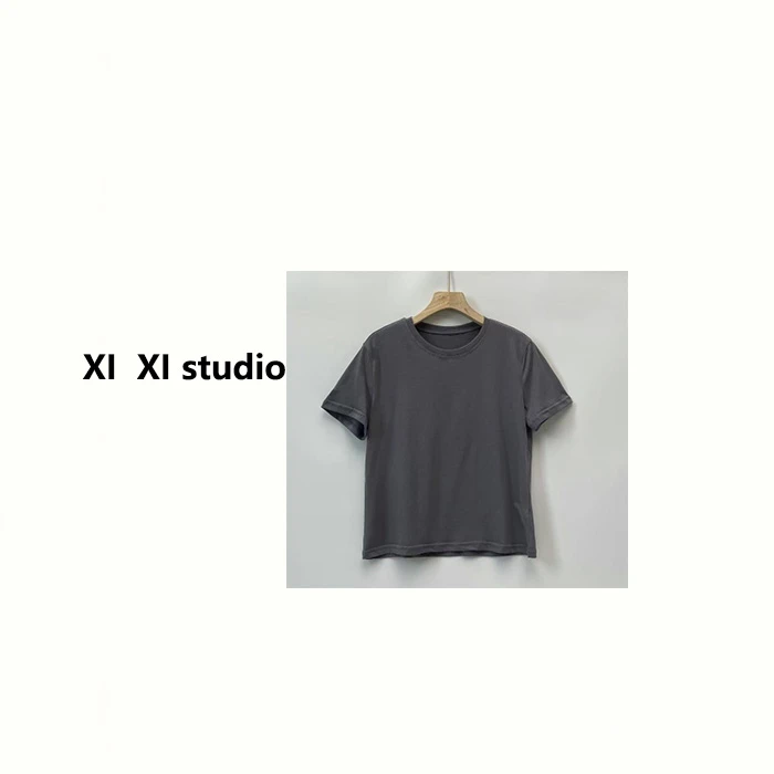 【汐汐女装】小个子夏日百搭纯色T恤 7158