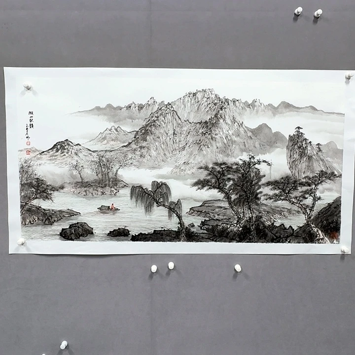 国画亲笔手绘放心去藏