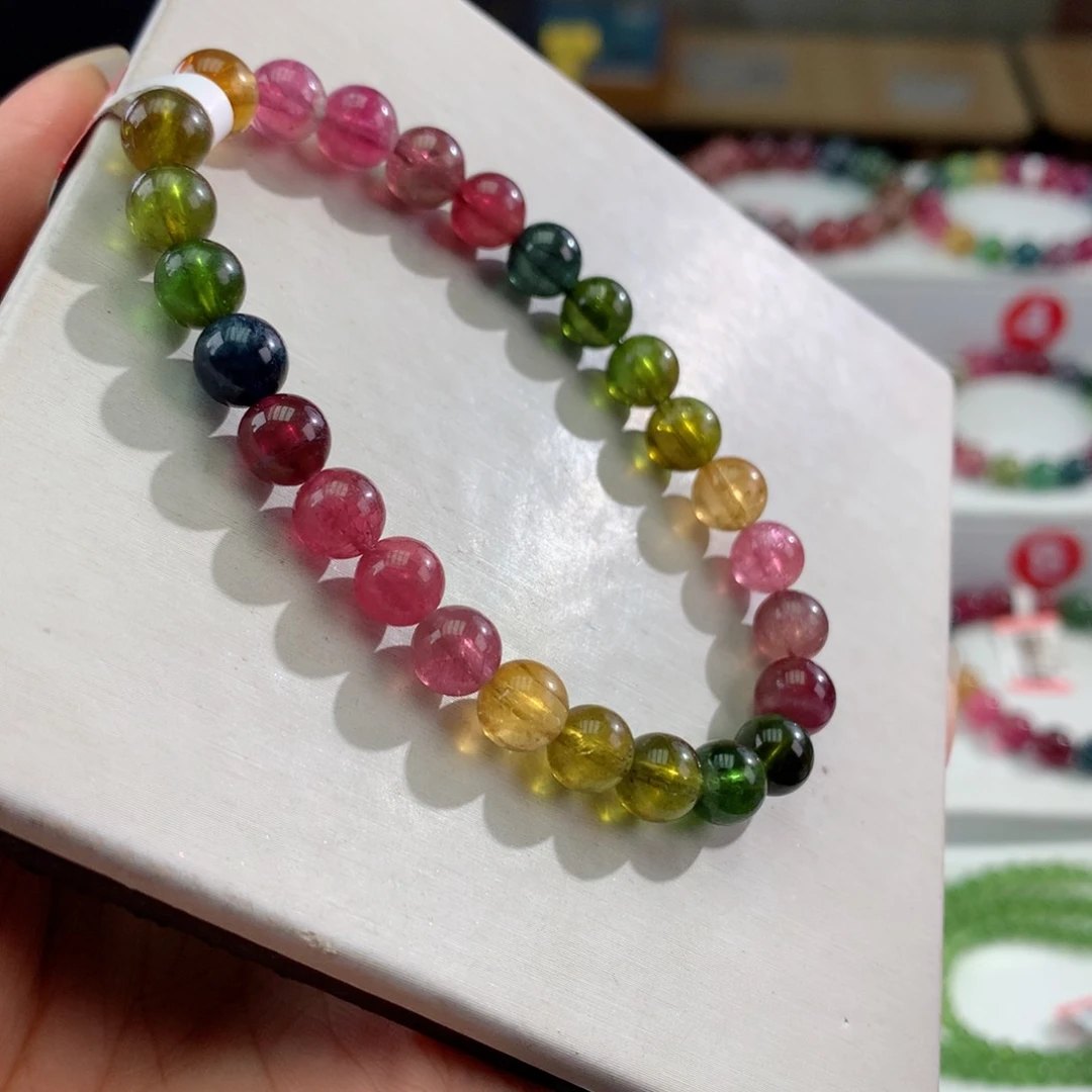 手链未镶嵌碧玺      7mm。