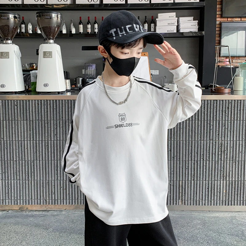 男童卫衣秋季中大童春秋长袖新款百搭潮流打底衫韩版儿童休闲上衣