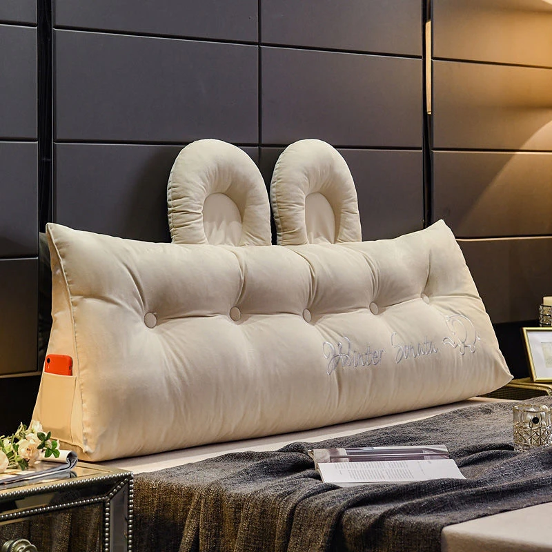 册亿百货床头靠垫靠枕大靠背床上可拆洗软包可爱卧室沙发榻高颜值