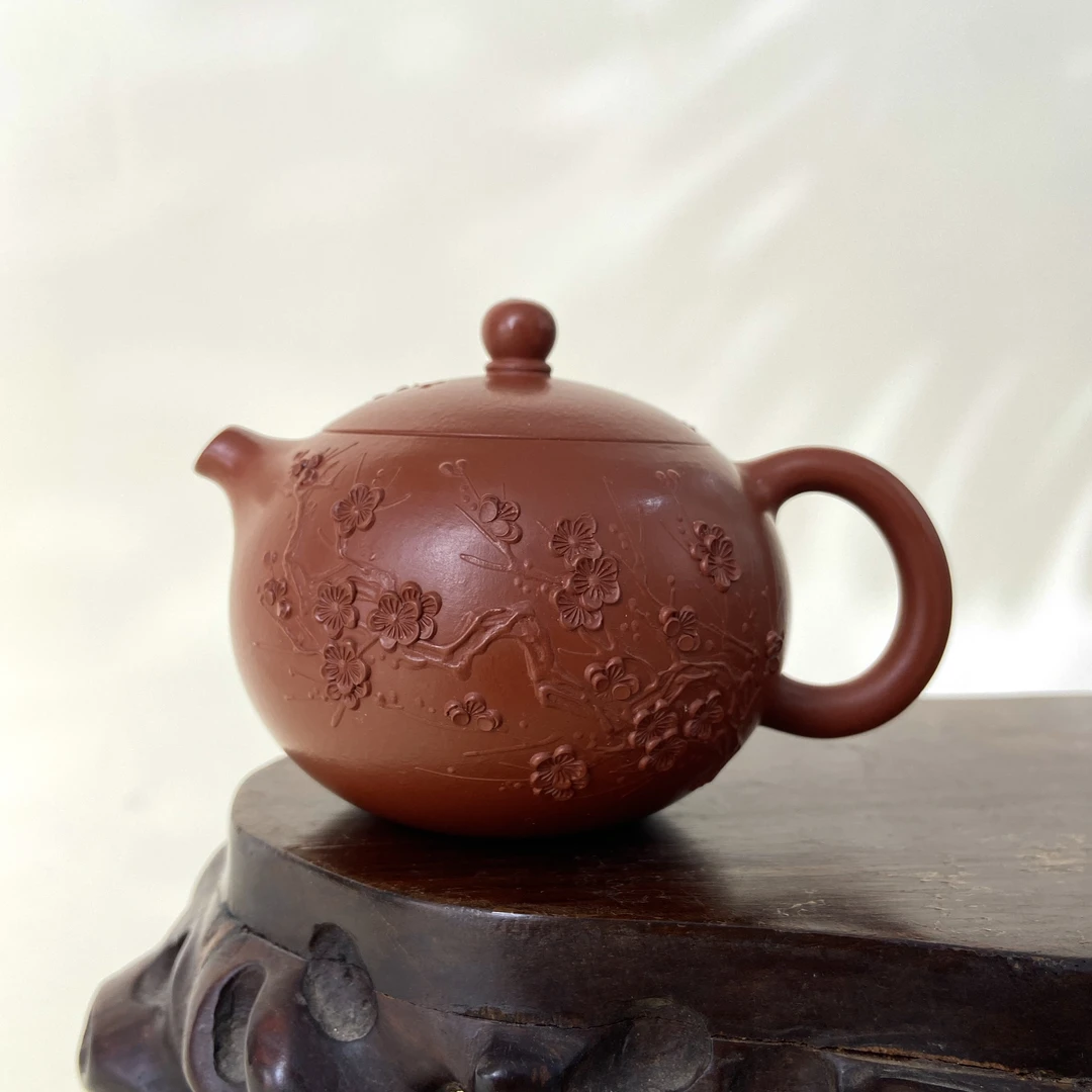 宜兴手工紫砂陶 （陈春芬）130cc茶壶GS4212-13