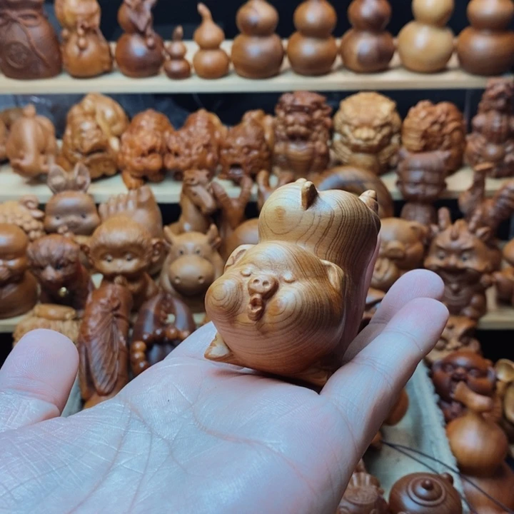 木质阿****崖柏木雕。。。