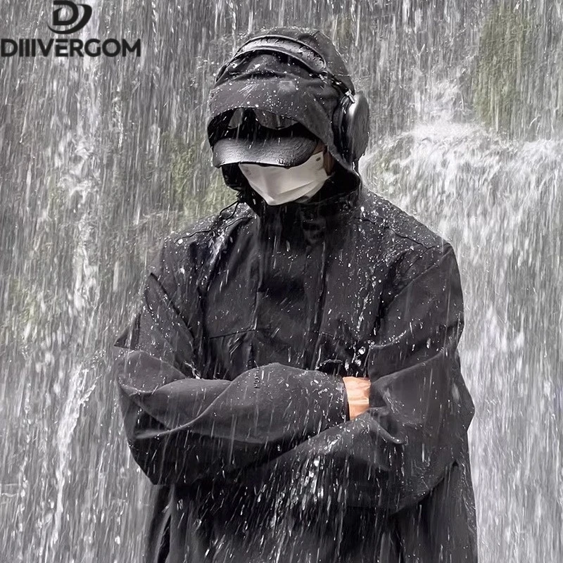 设计感夹克男款春秋冬季宽松户外登山大码防泼水三合一冲锋衣外套