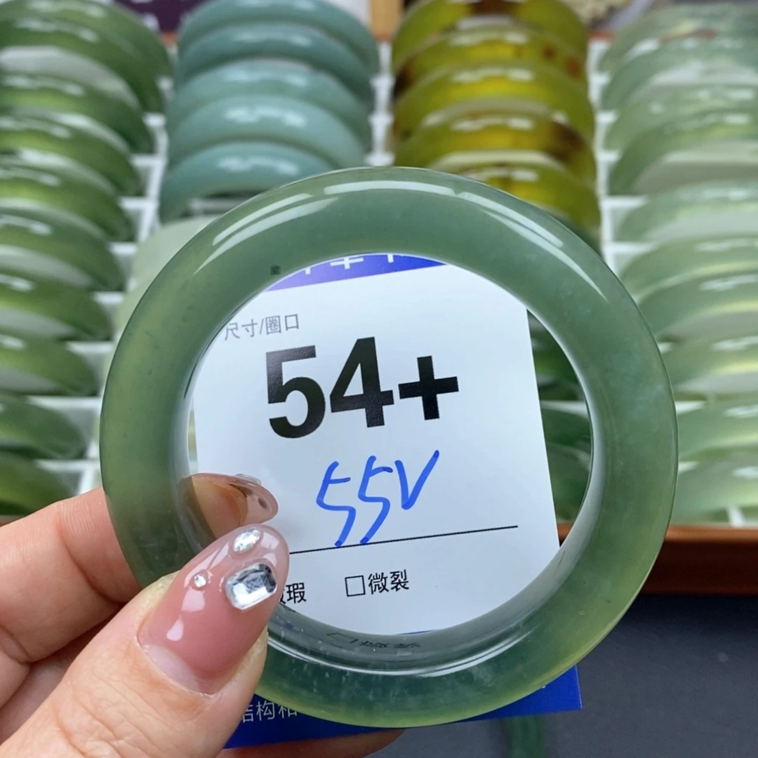 蛇纹石玉手镯未镶嵌猫****主