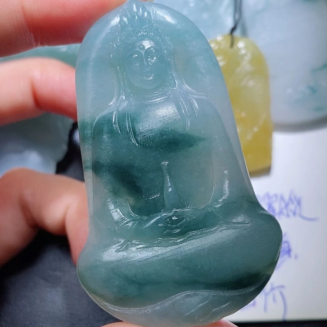 定制翡翠未镶嵌毛货付款后联系客服确认抛光