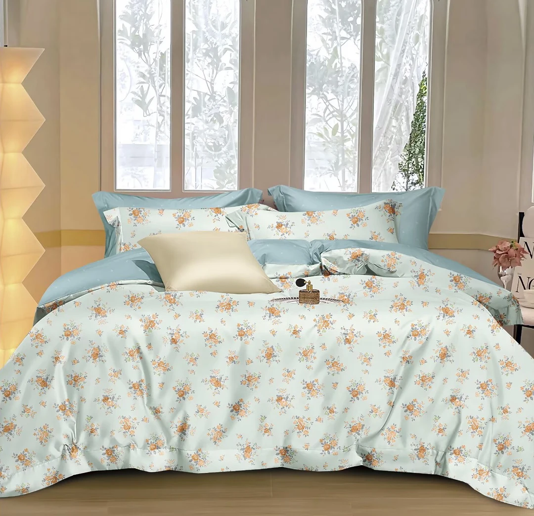 单人被罩-蓝花卉