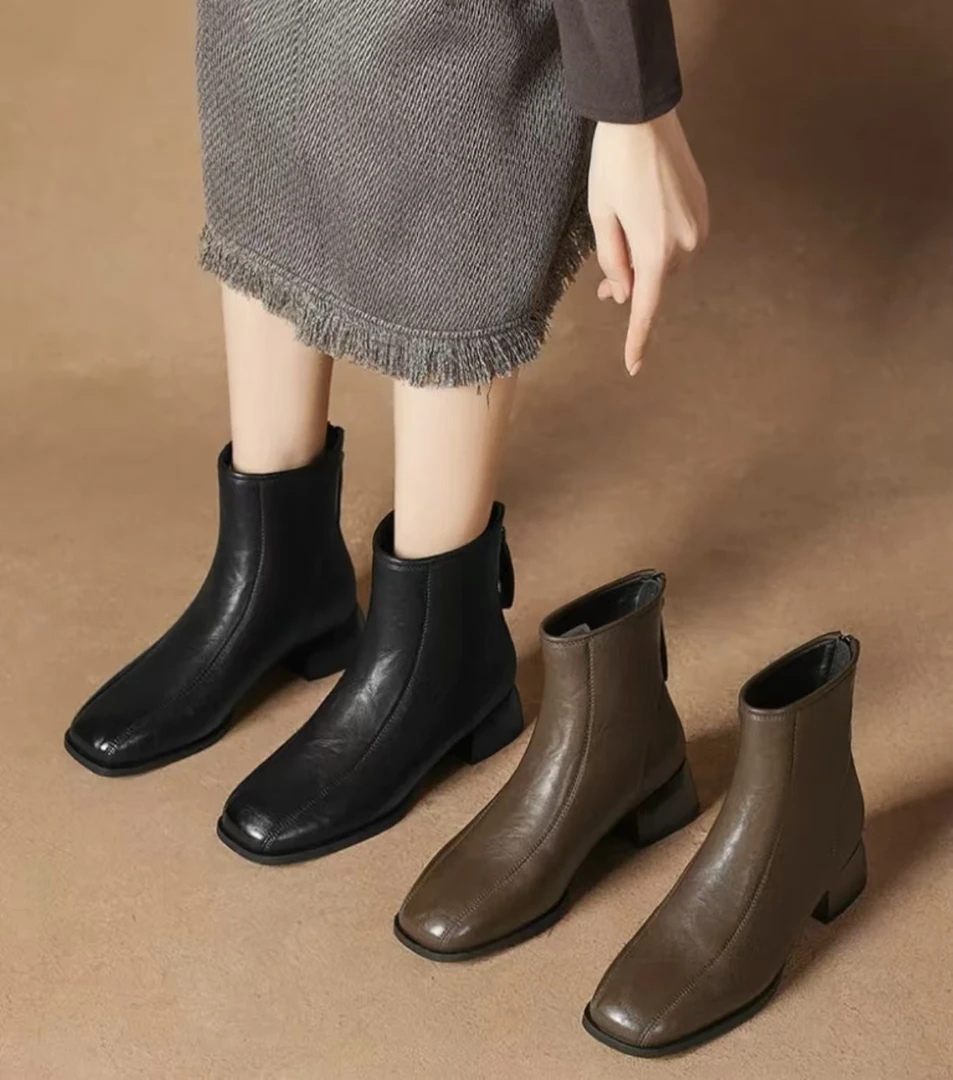 【品牌力荐】秋冬百搭高级洋气舒适气质小靴子188