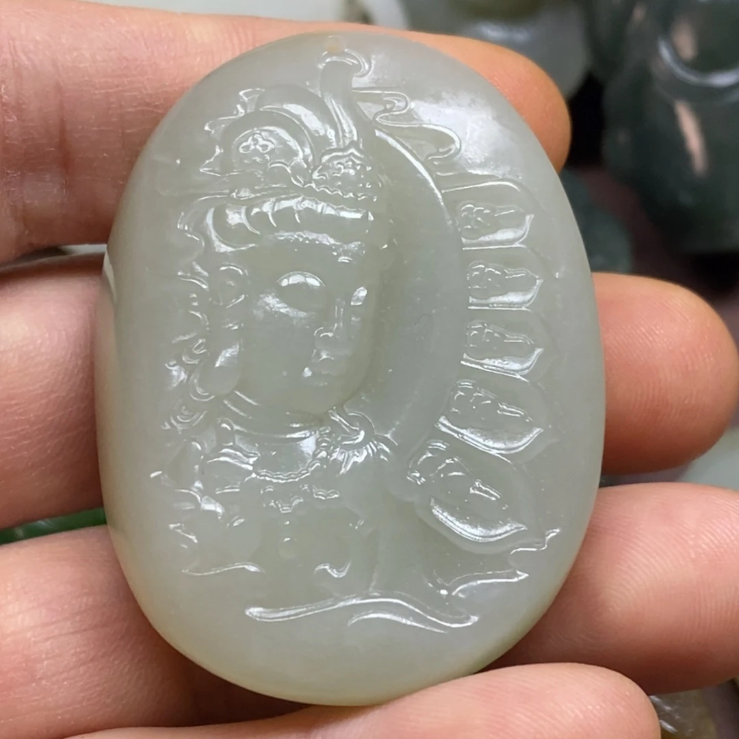 和田玉未镶嵌颈饰