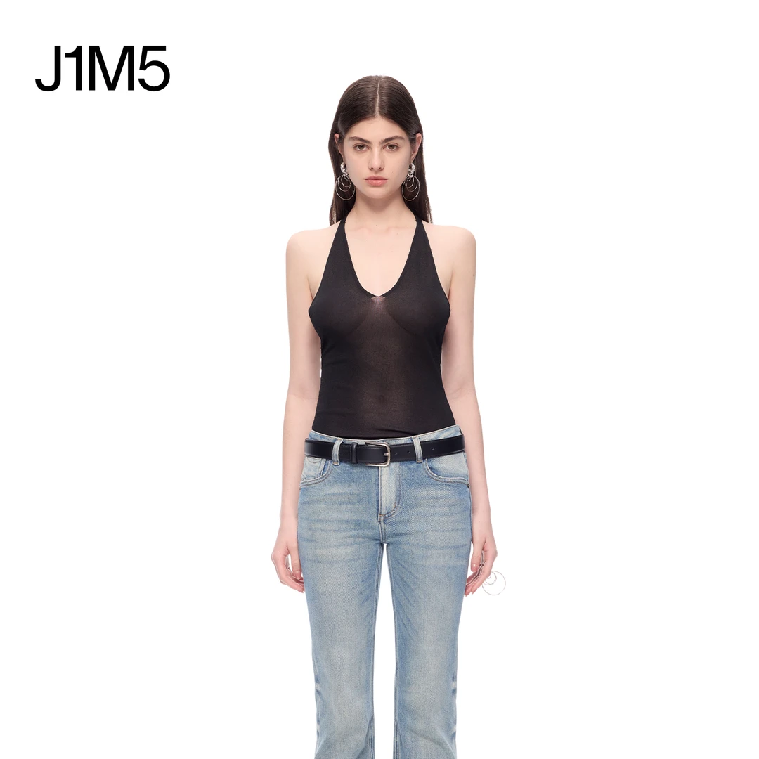 J1M5买手店 CNLEEWEI 25春夏 v领结构后背毛织背心时尚百搭经典