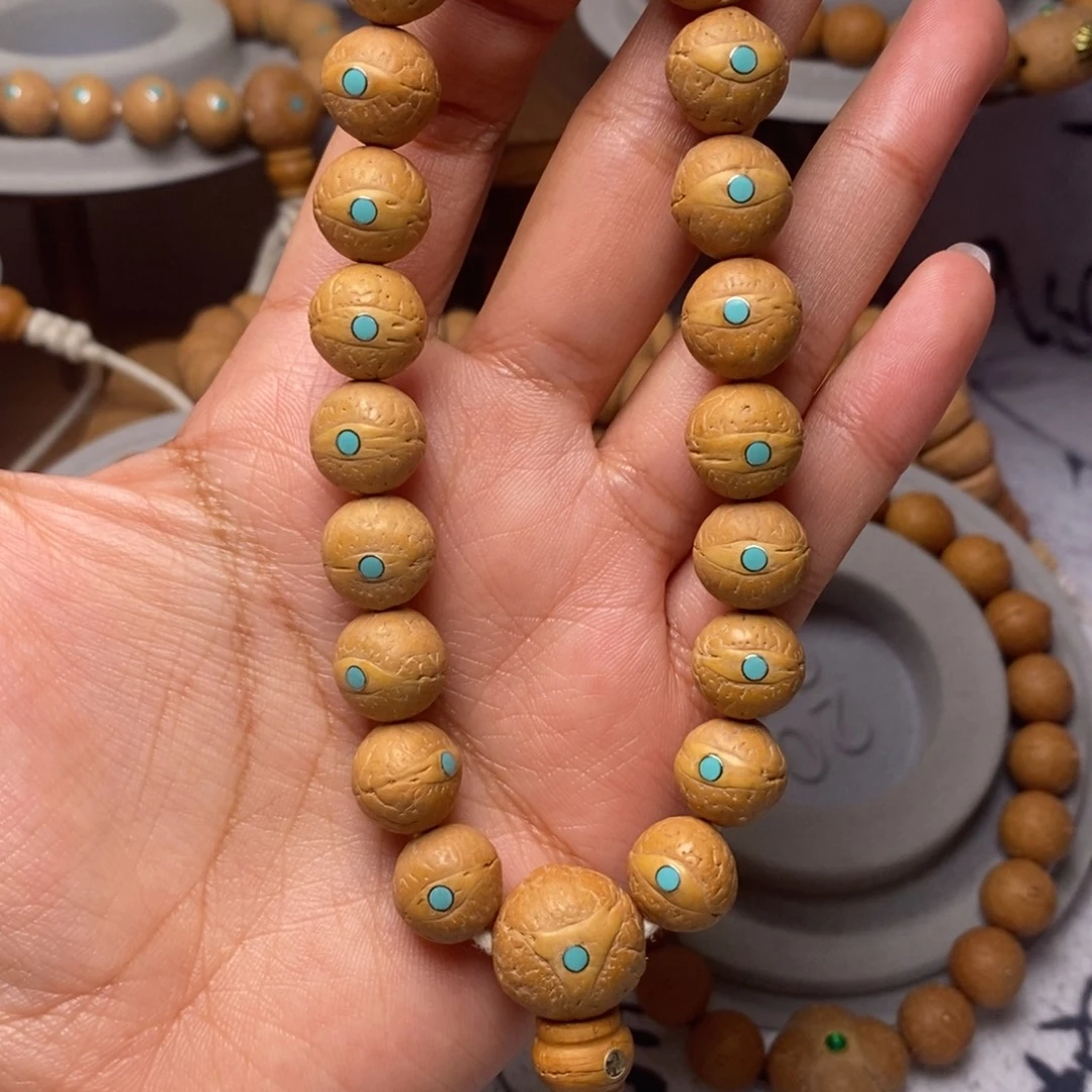 凤眼菩提吊坠手串