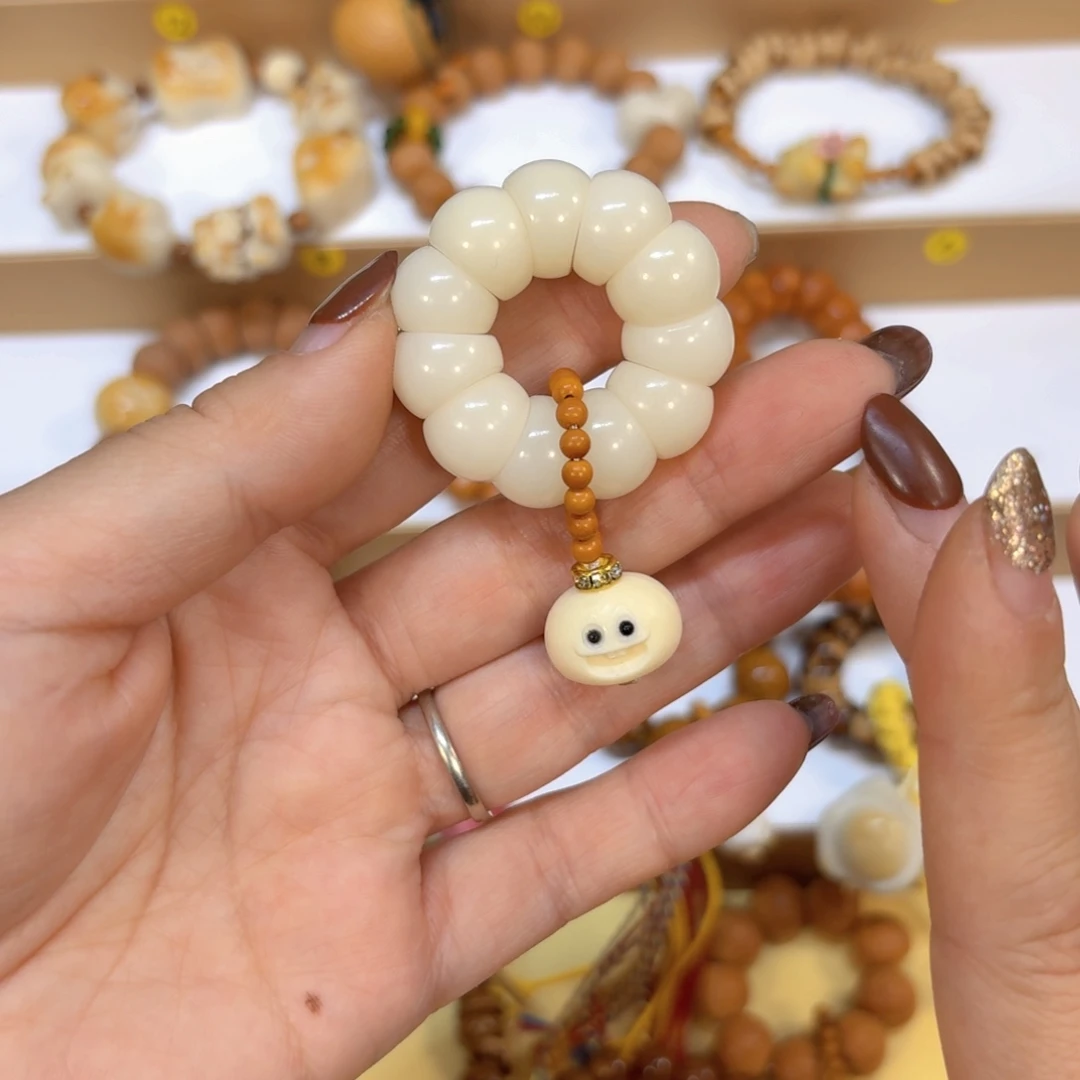 手串星月菩提白菩提根大肠馒头籽手捻